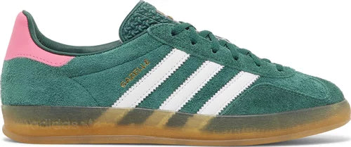 adidas Gazelle Indoor Collegiate Green Lucid Pink Women s SNEAKRS