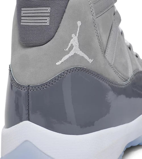 Grey 11 jordans best sale