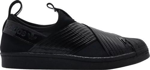 adidas Superstar Slip On Triple Black Women s SNEAKRS