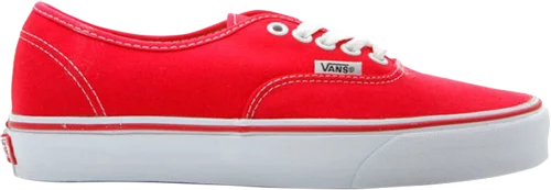 Mens red hotsell vans authentic