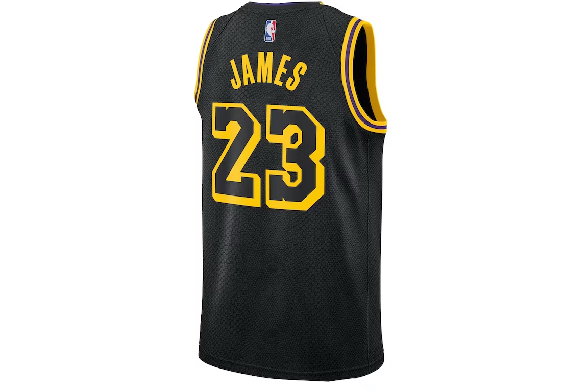 Nike NBA Lakers Lebron James Swingman Jersey Black