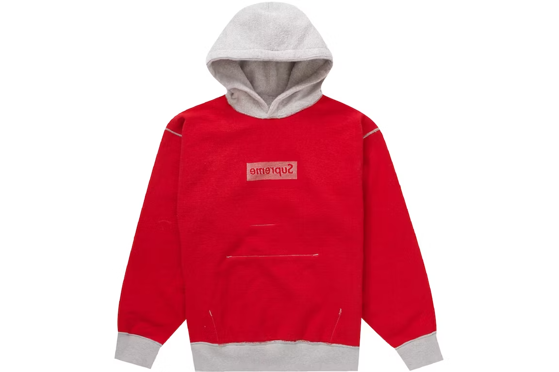 Supreme Inside Out Box Logo Hooded Sweatshirt Heather Grey – SNEAKRS