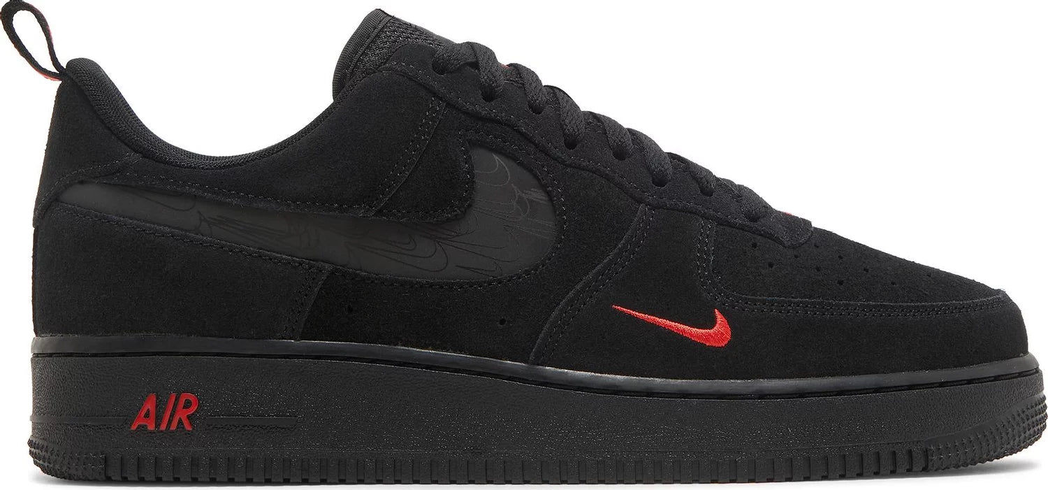 Nike Air Force 1 Low Multi Swoosh Black Orange