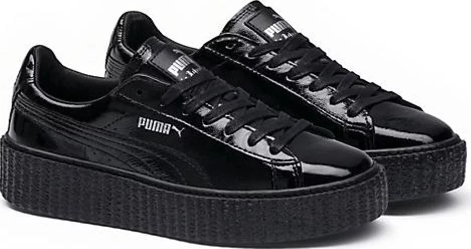 Puma creepers black gum best sale