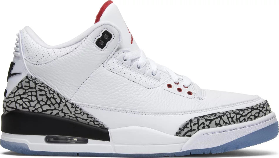 Nike jordan retro 3 white cement on sale