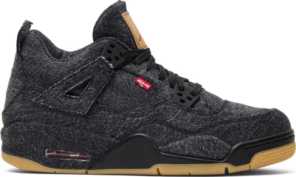 Jordan 4 Retro Levi s Negro para escolares Blank Tag