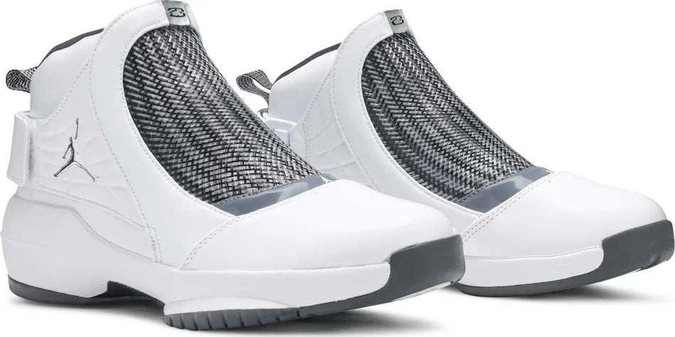 Jordan 19 Retro White Flint Gray SNEAKRS