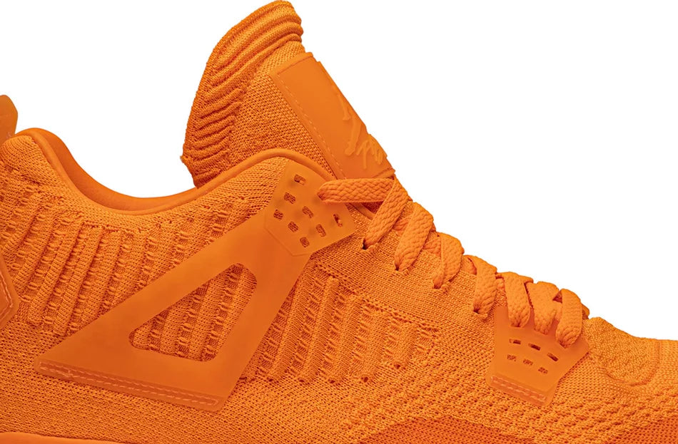 Orange jordan fashion 4 flyknit