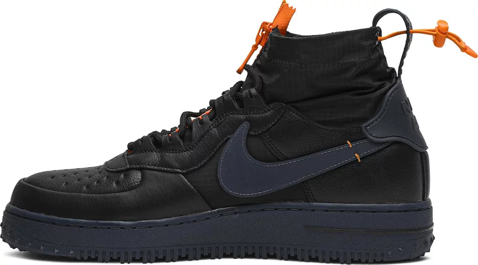 Nike Air Force 1 Winter Gore Tex Black Bright Ceramic Thunder Blue SNEAKRS