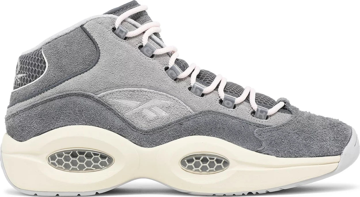 Grey reebok sneakers hotsell