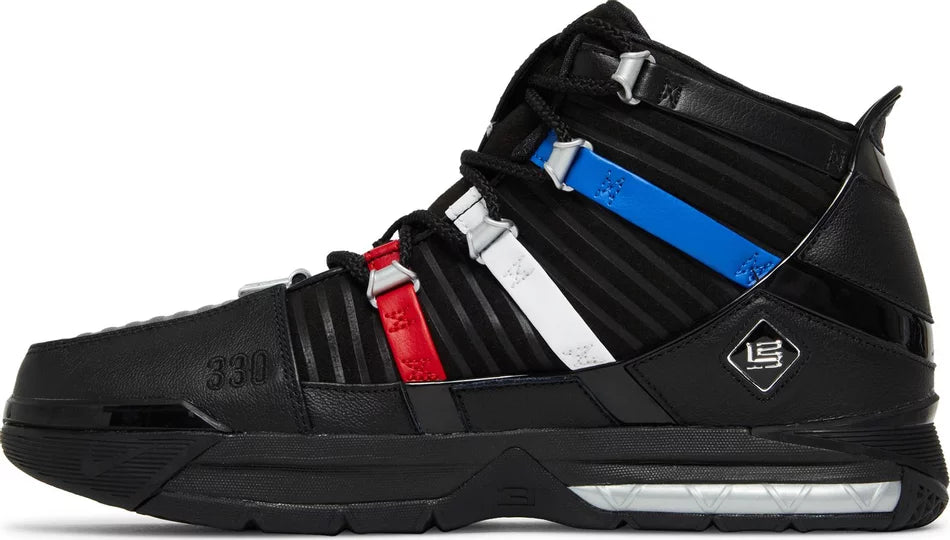 Nike LeBron 3 The Shop Black University Red 2022 SNEAKRS