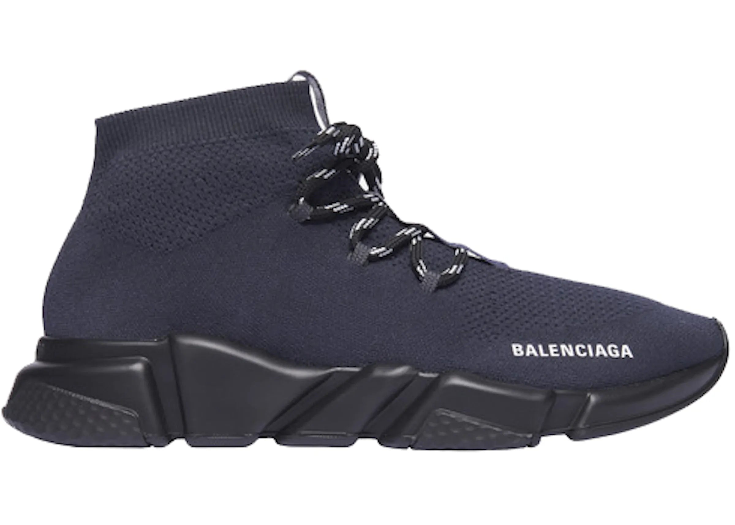 Balenciaga Speed Trainer Lace Up Gris Acier