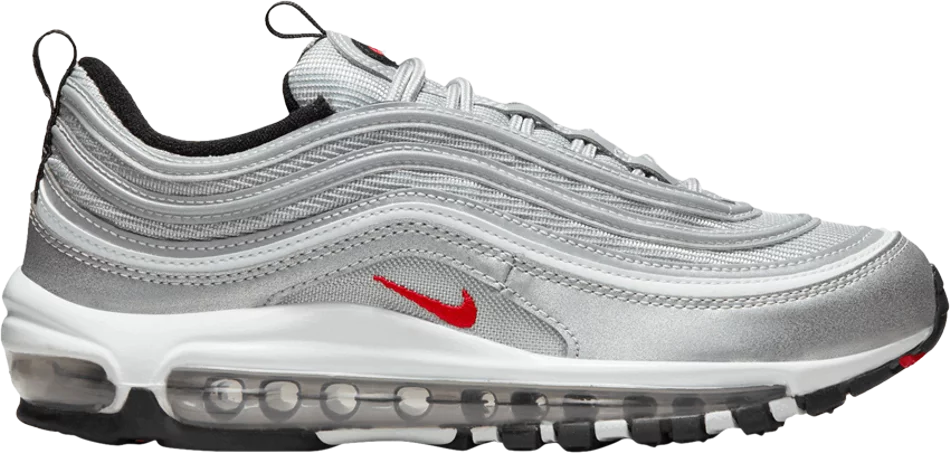 GS 6.5Y Womens 8 Nike Air Max 97 Silver high quality Bullet